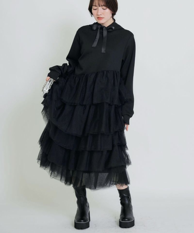 model：H155　着用サイズ：M　ブラック