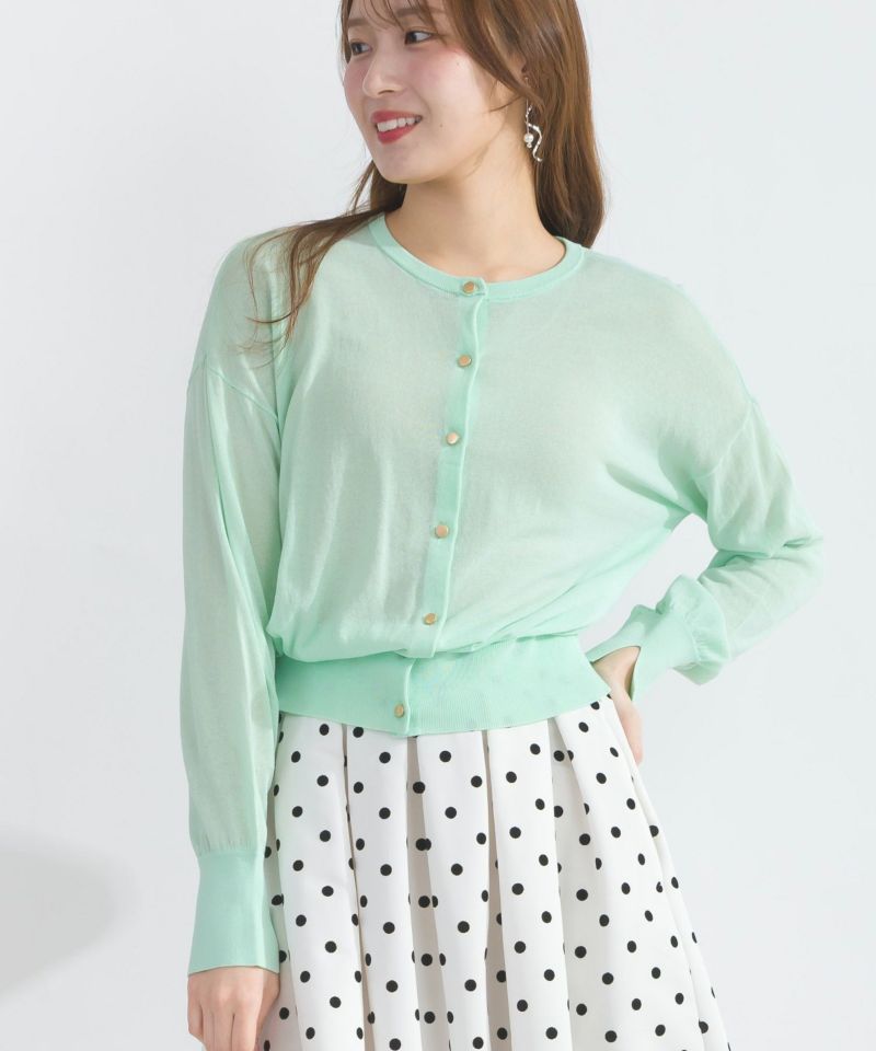 model：H165　着用サイズ：M　グリーン