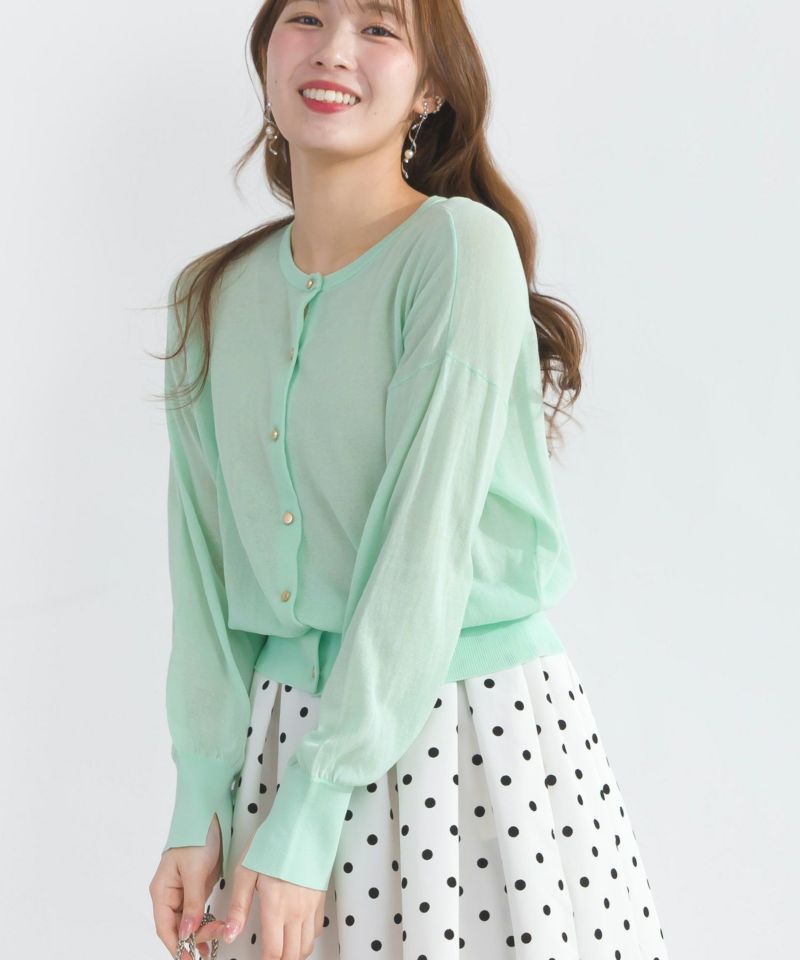 model：H165　着用サイズ：M　グリーン