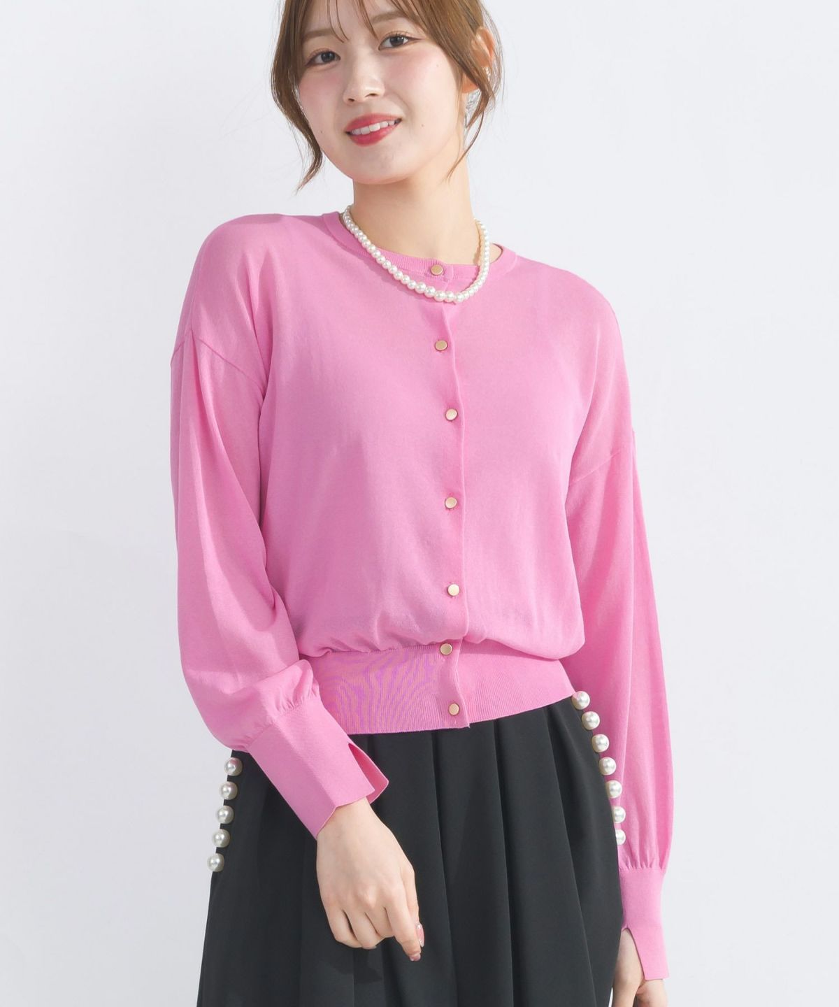 model：H165　着用サイズ：M　ピンク