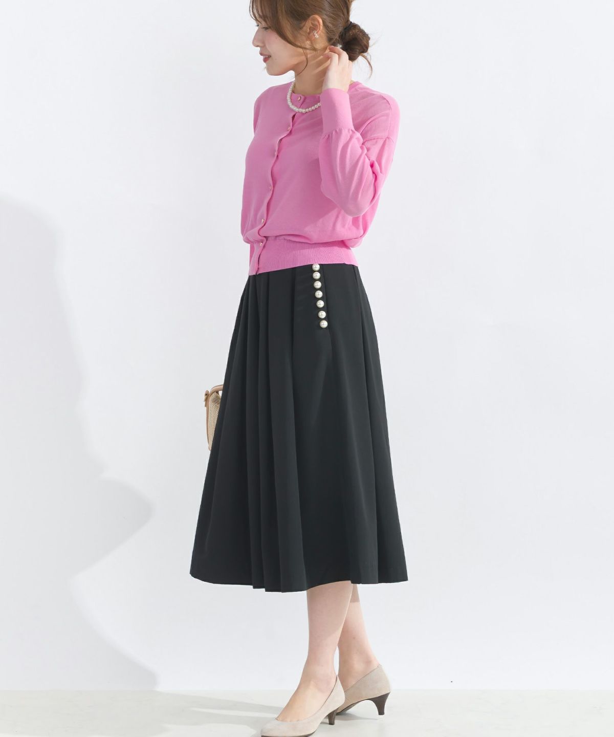 model：H165　着用サイズ：M　ピンク