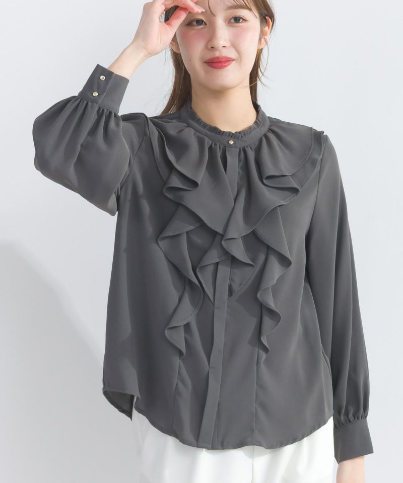 EDIT. FOR LULU フリルブラウス naoki tomizuka for LULU】frill blouse tee（Tシャツ