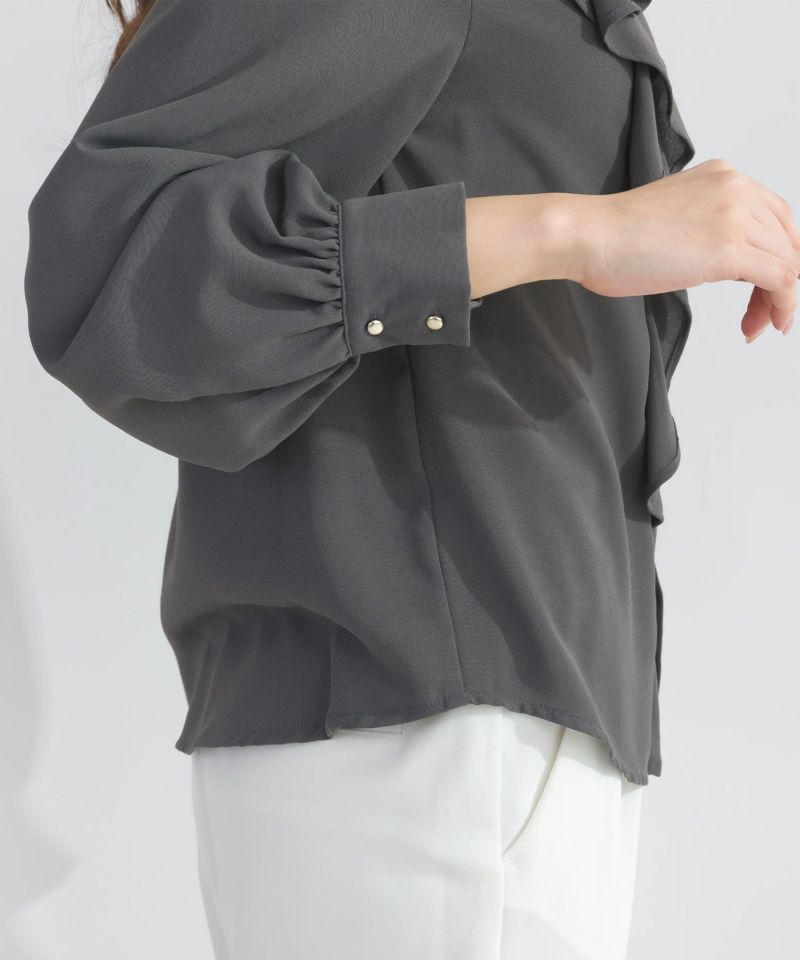 ポプリンラッフルブラウス Curensology｜ポプリンラッフルブラウス | Rakuten Fashion(楽天