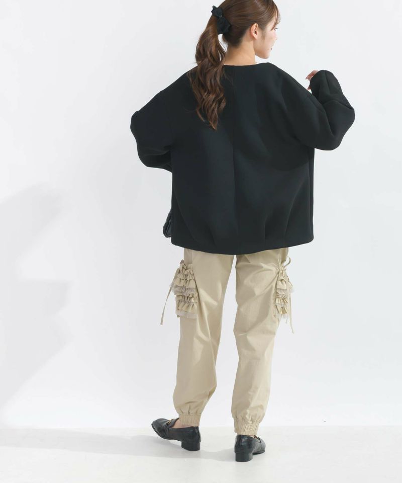 model：H165　着用サイズ：M　ベージュ