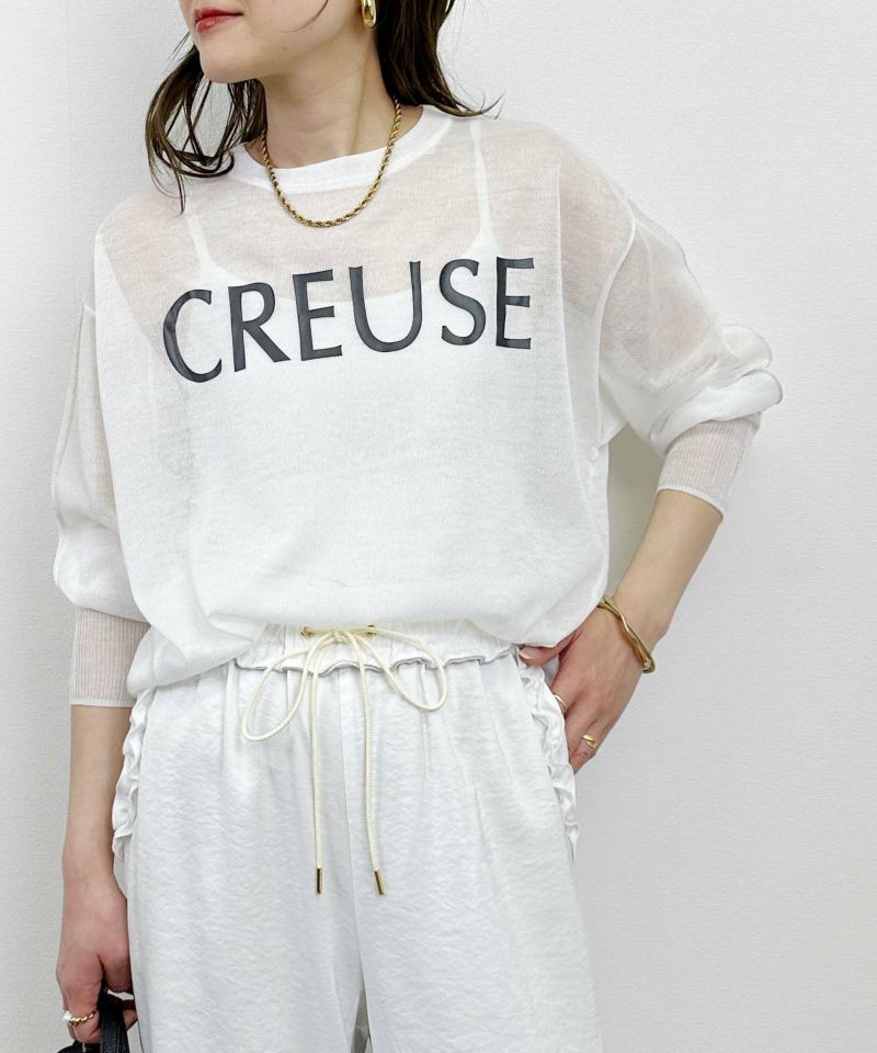 model：H164　着用サイズ：M　オフホワイト