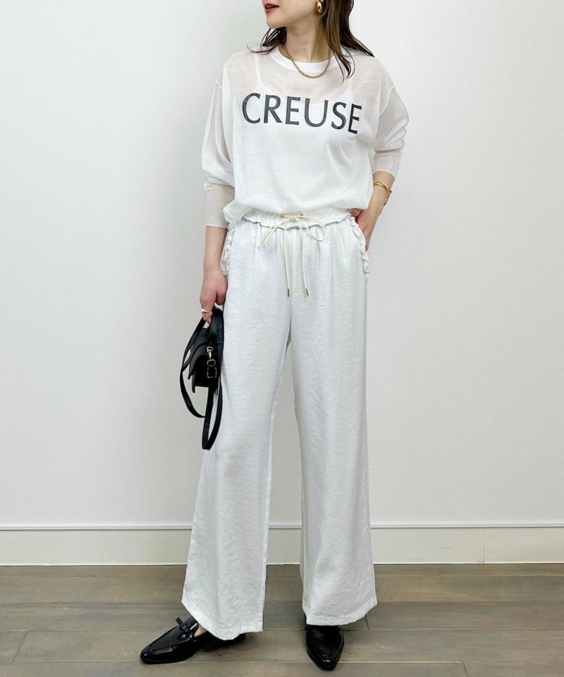 model：H164　着用サイズ：M　オフホワイト