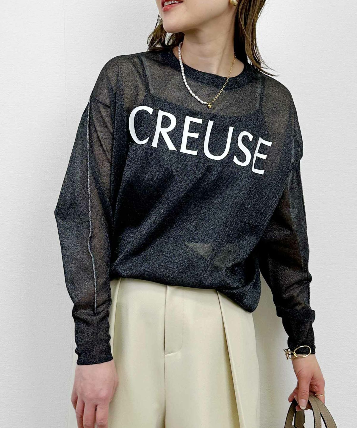 model：H164　着用サイズ：M　ブラック