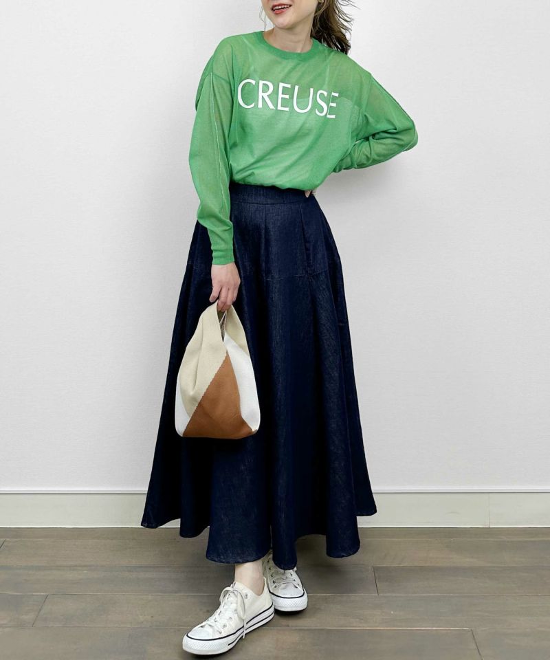 model：H164　着用サイズ：M　グリーン