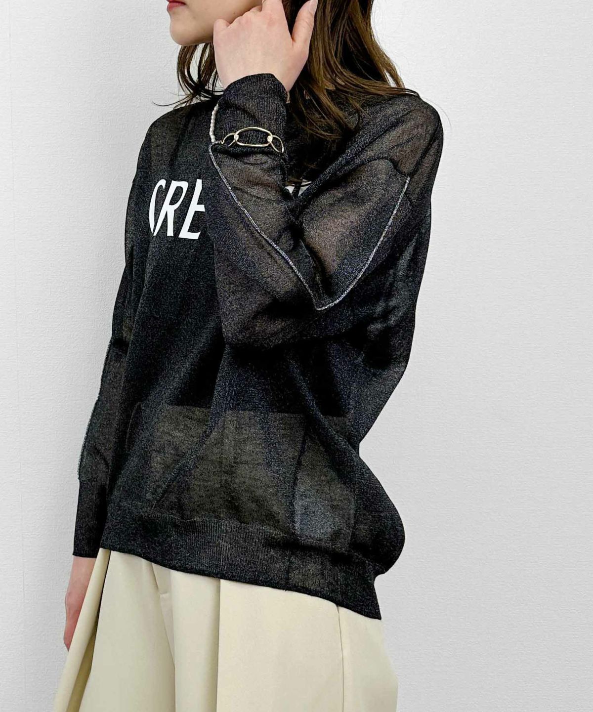 model：H164　着用サイズ：M　ブラック