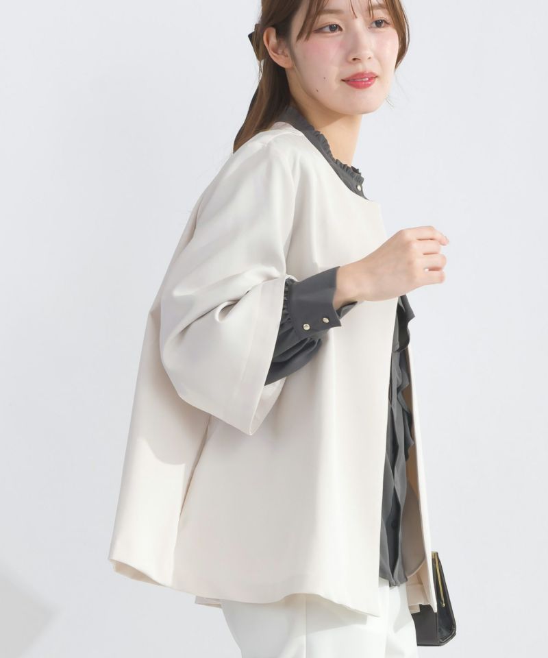 model：H165　着用サイズ：L　ベージュ