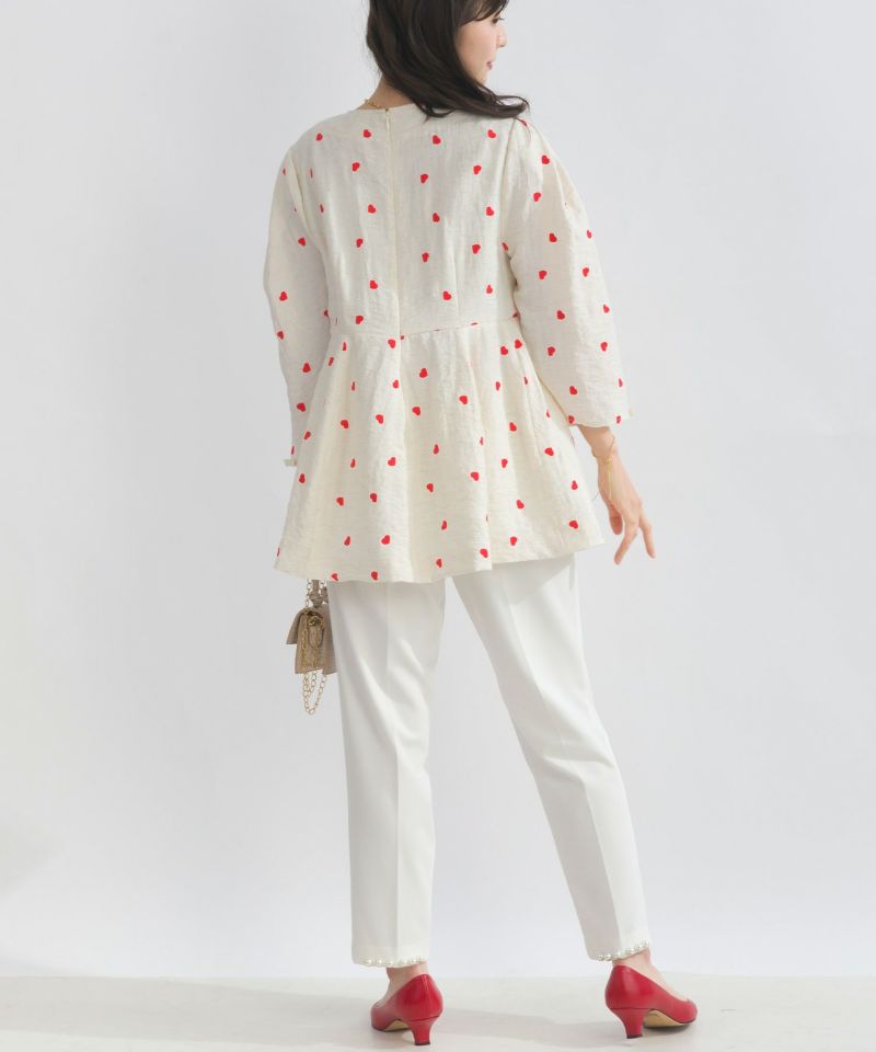 model：H153　着用サイズ：M　アイボリー