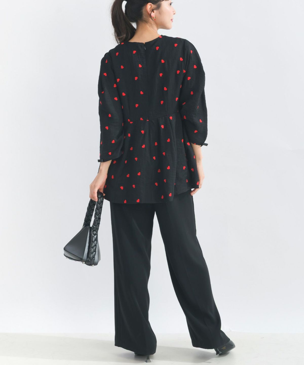 model：H153　着用サイズ：M　ブラック