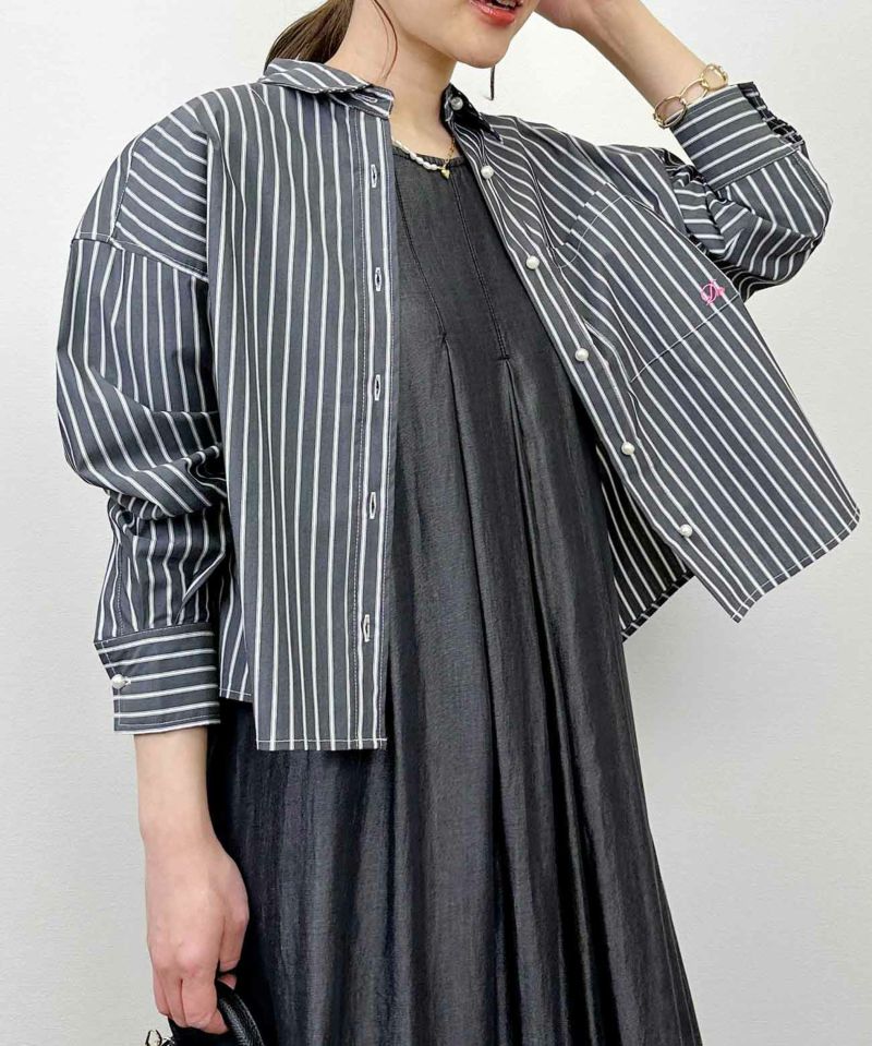 model：H164　着用サイズ：M　チャコールグレー