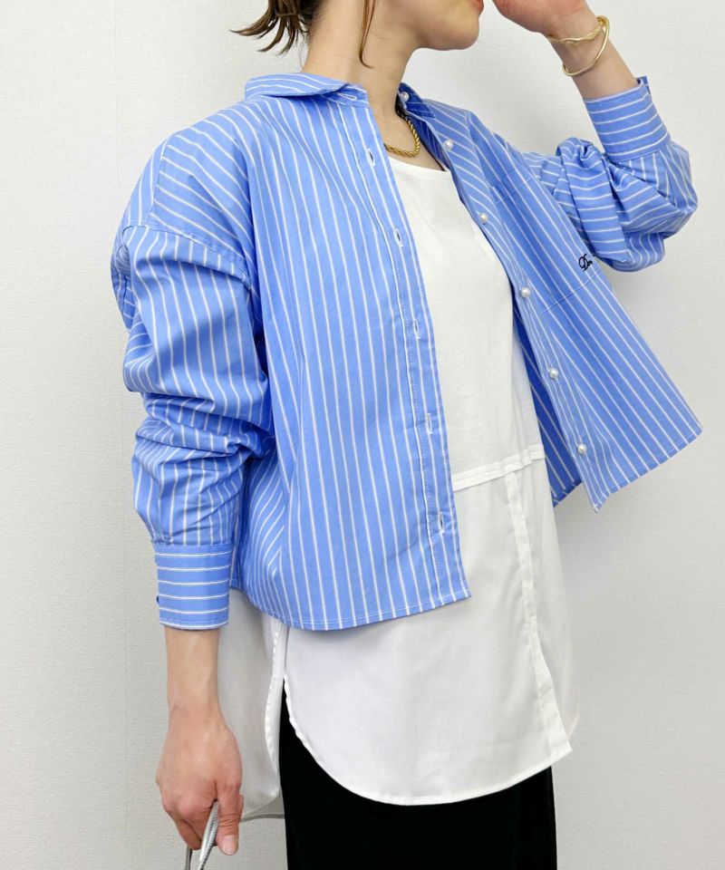 model：H164　着用サイズ：M　ブルー