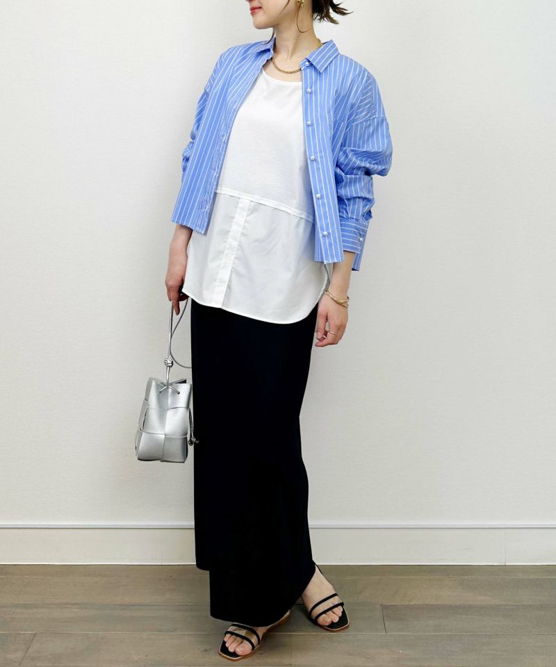 model：H164　着用サイズ：M　ブルー