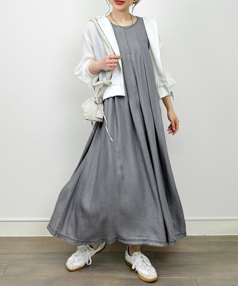 model：H164　着用サイズ：M　グレー
