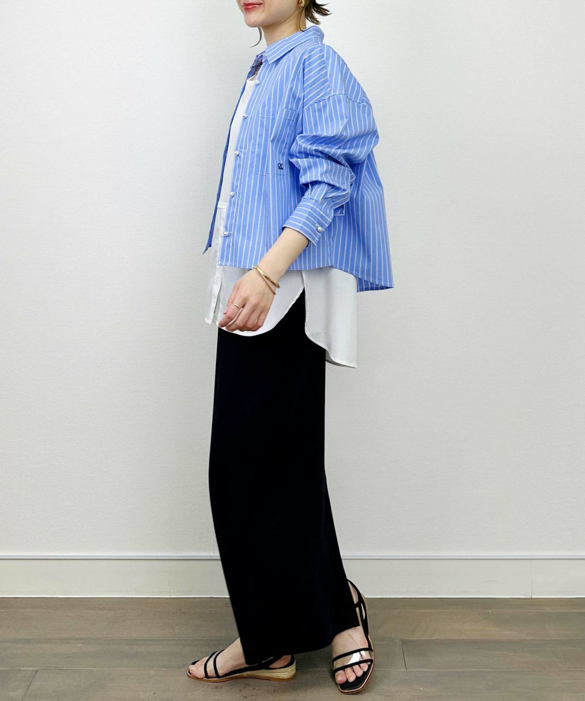 model：H164　着用サイズ：M　ブラック