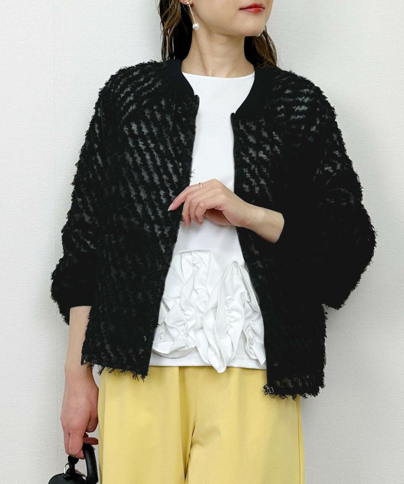 model：H164　着用サイズ：M　ブラック