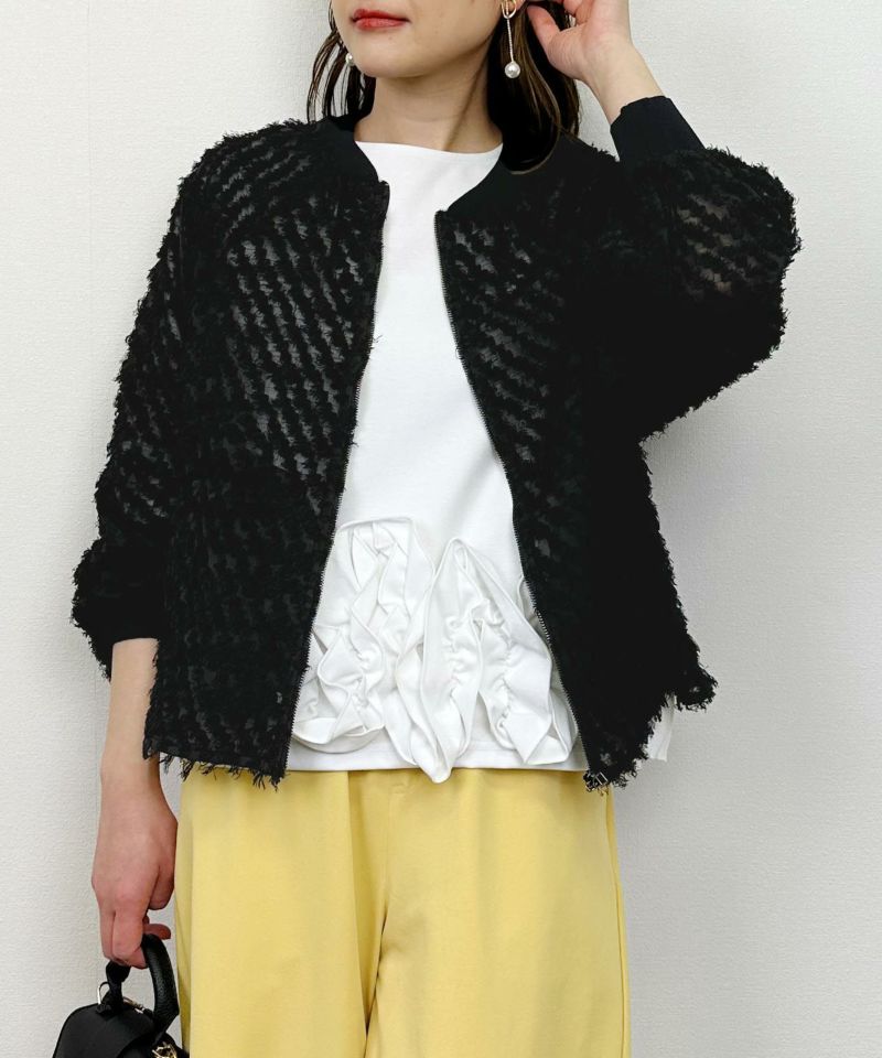 model：H164　着用サイズ：M　ブラック