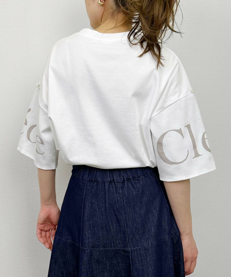 model：H164　着用サイズ：M　オフホワイト