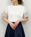 model：H164　着用サイズ：M　オフホワイト