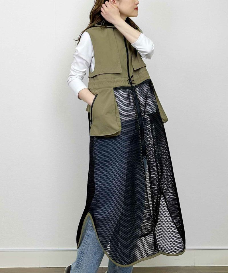 model：H164　着用サイズ：M　カーキ