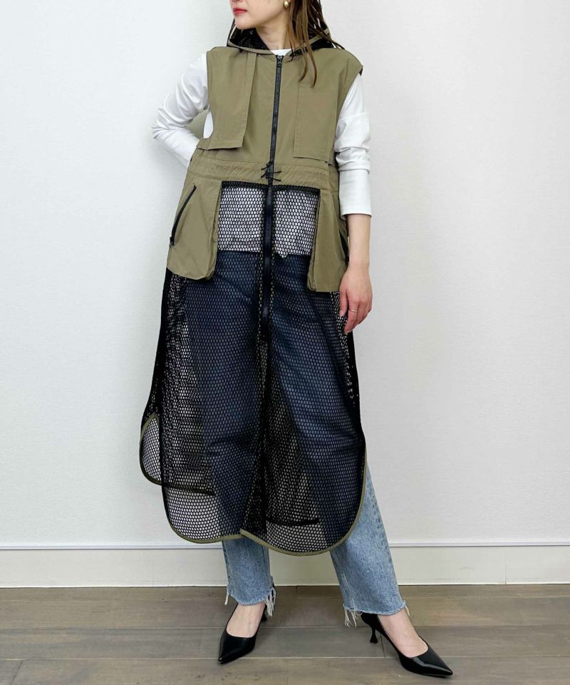 model：H164　着用サイズ：M　カーキ