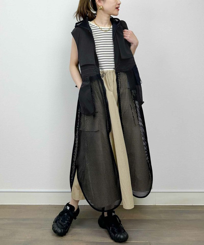 model：H164　着用サイズ：M　ブラック