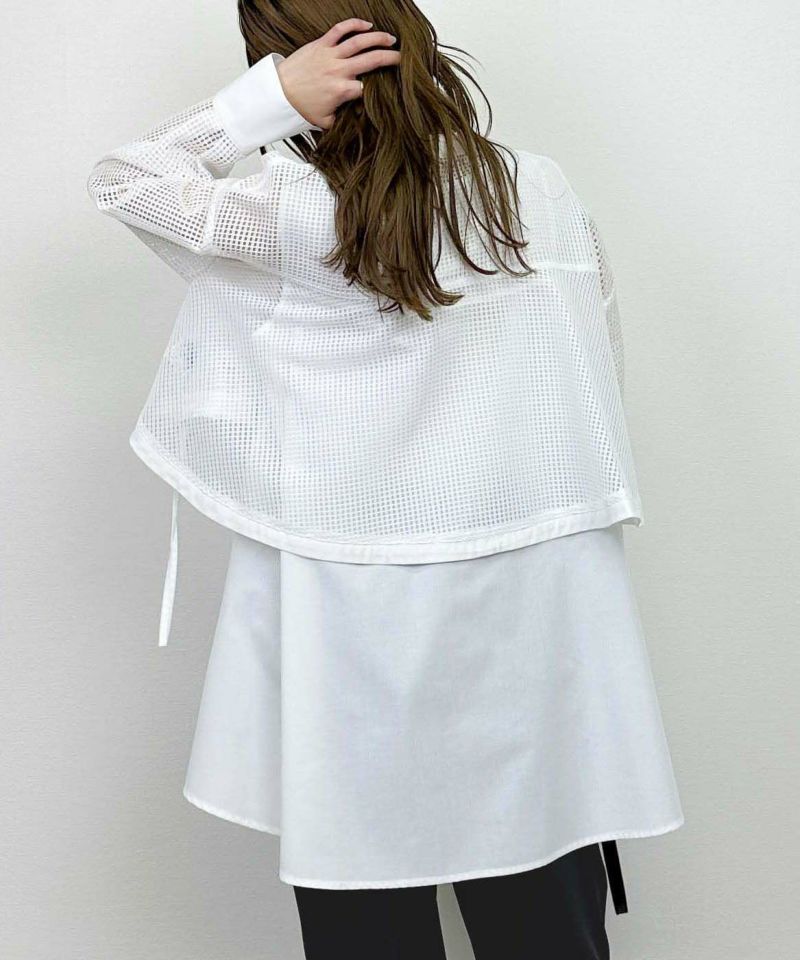 model：H164　着用サイズ：M　ホワイト