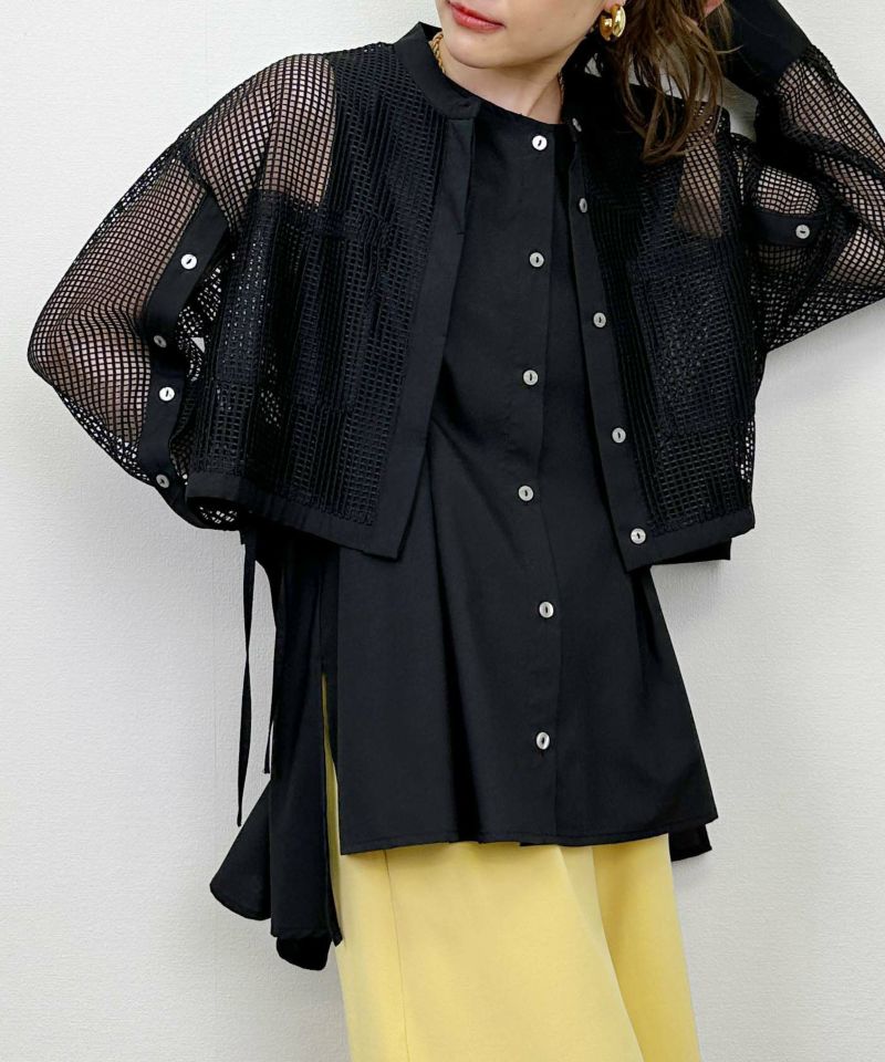 model：H164　着用サイズ：M　ブラック