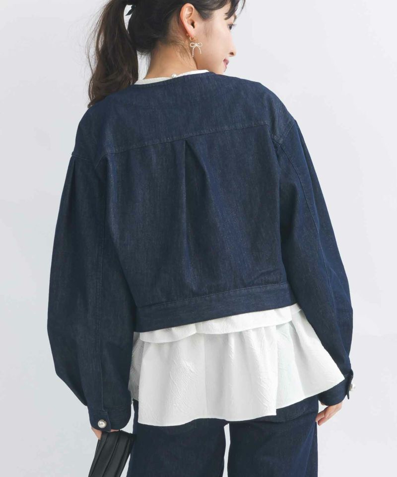 Amazon.co.jp: [WHWJYZXN] 作業服 上下セット デニムジャケット