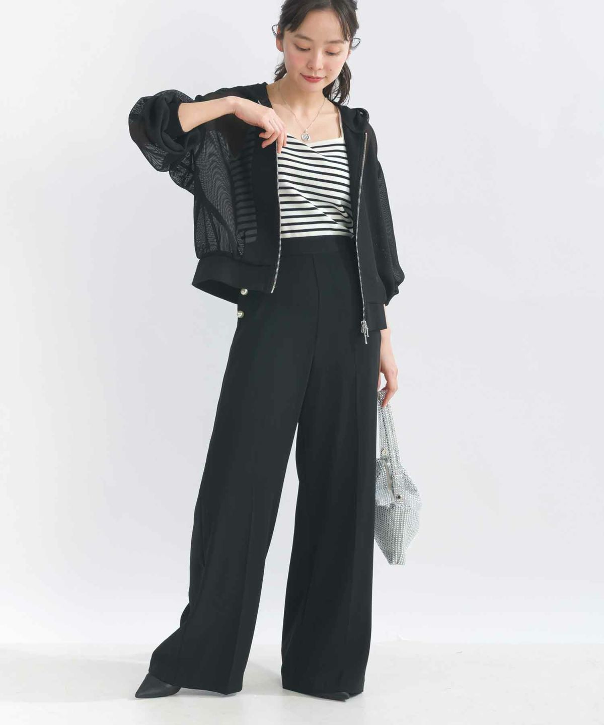 model：H153　着用サイズ：M　ブラック