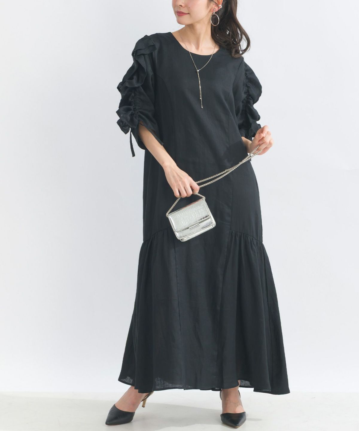 model：H153　着用サイズ：M　ブラック