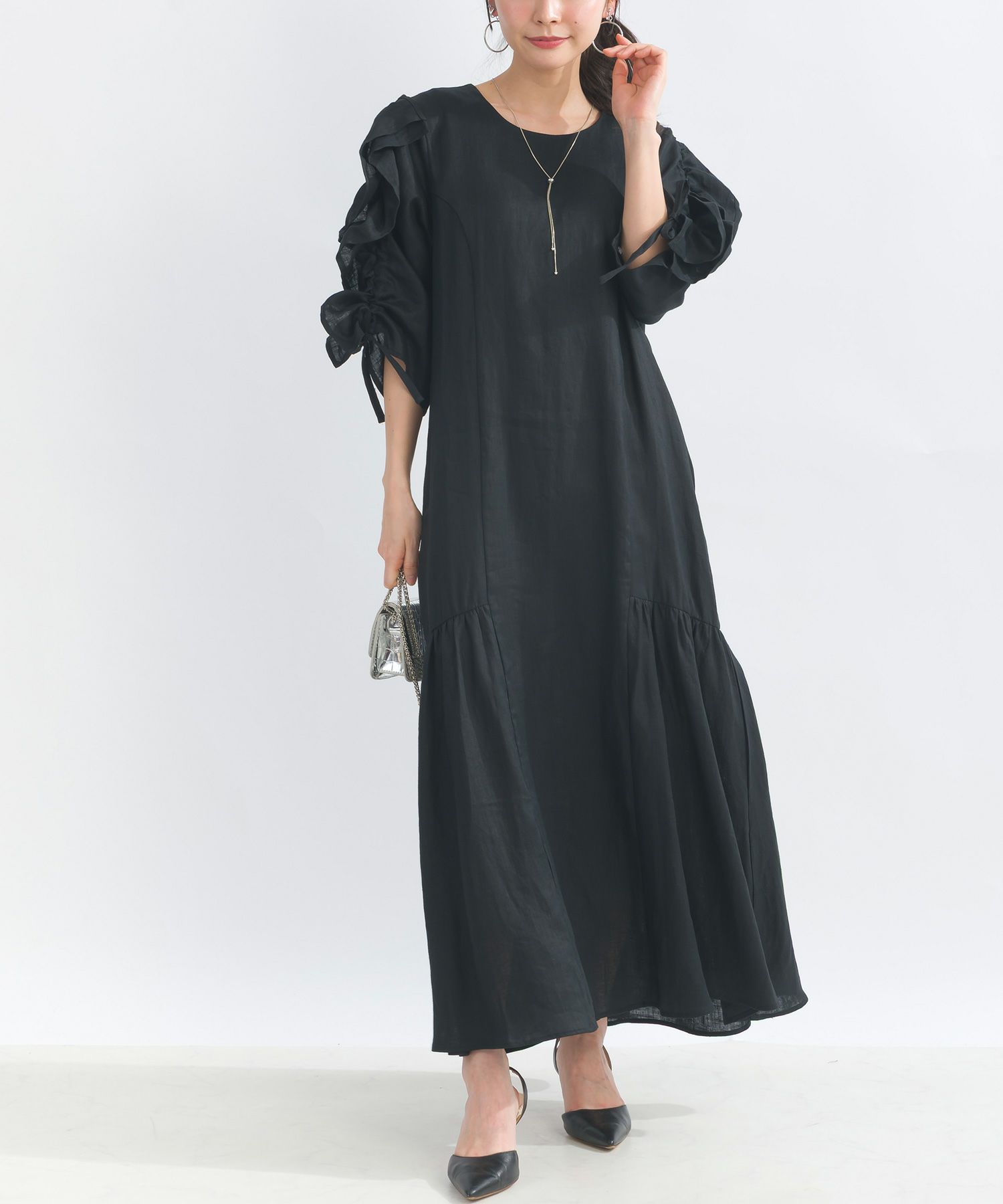model：H153　着用サイズ：M　ブラック