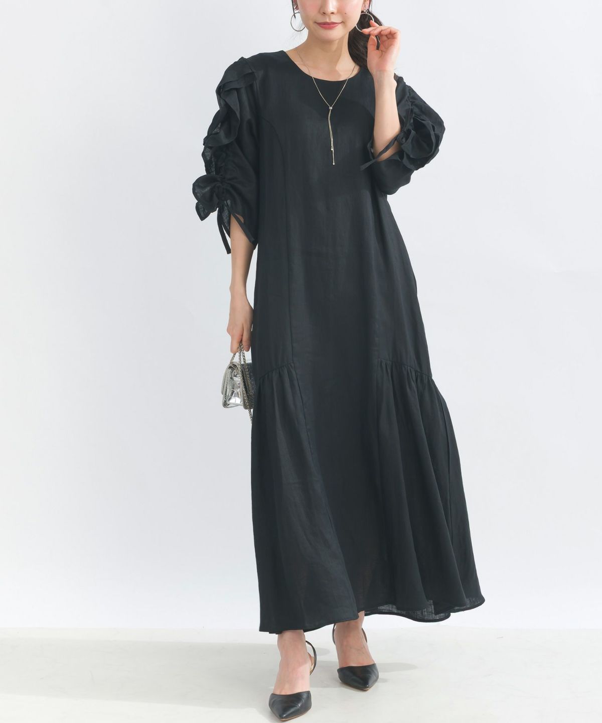 model：H153　着用サイズ：M　ブラック