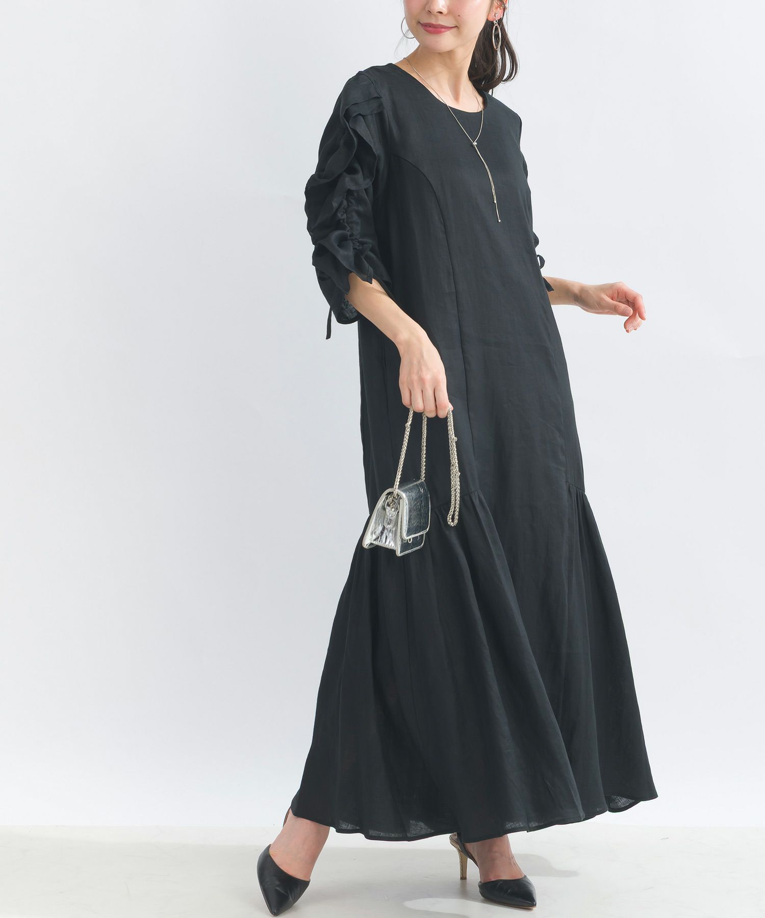 model：H153　着用サイズ：M　ブラック