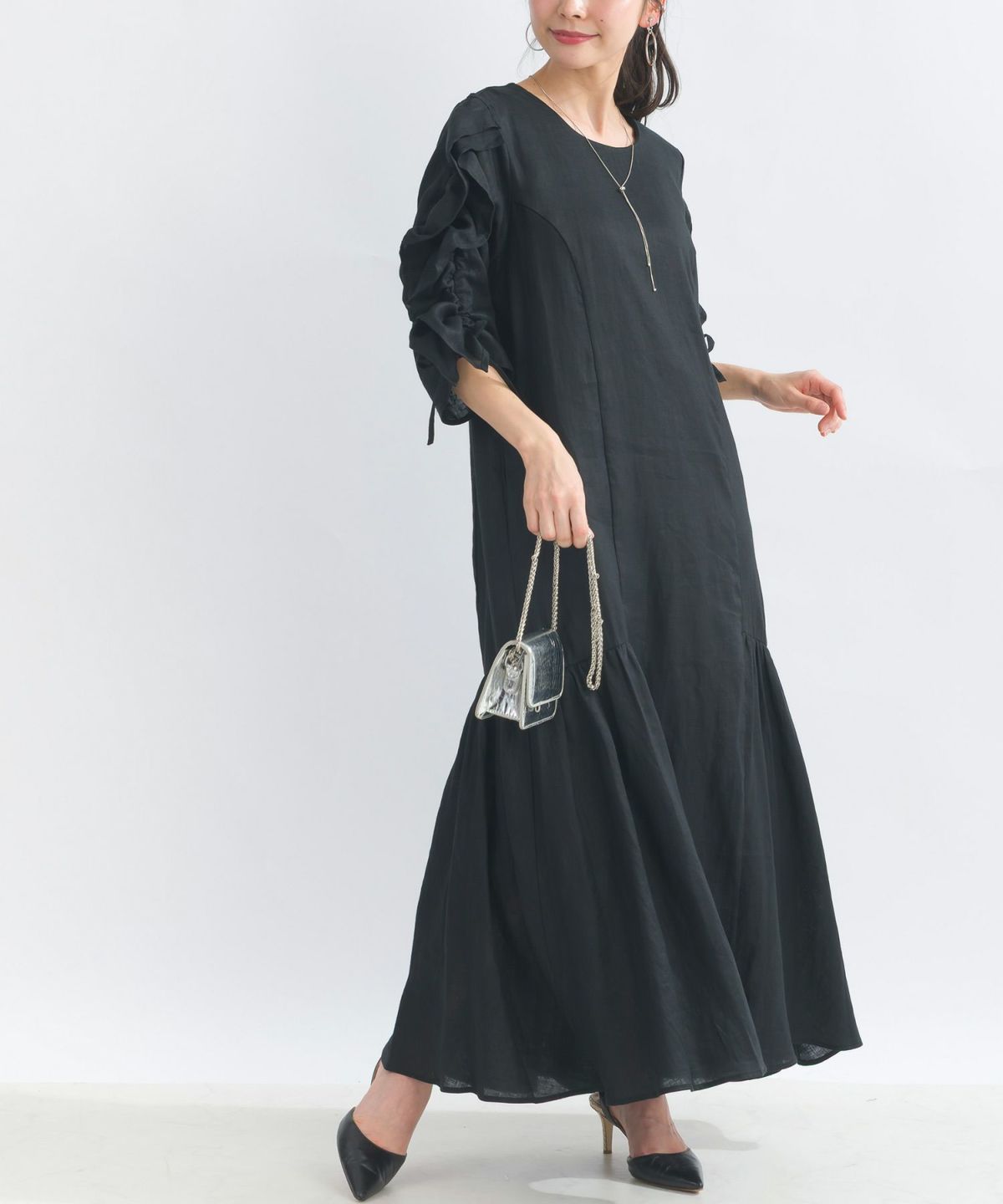 model：H153　着用サイズ：M　ブラック