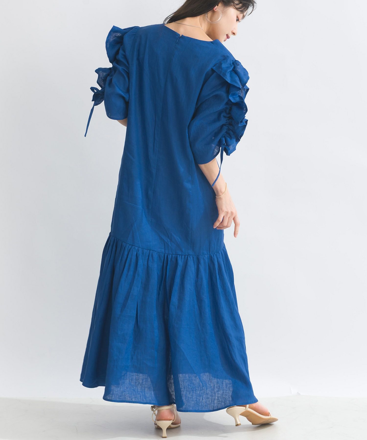 model：H153　着用サイズ：M　ブルー