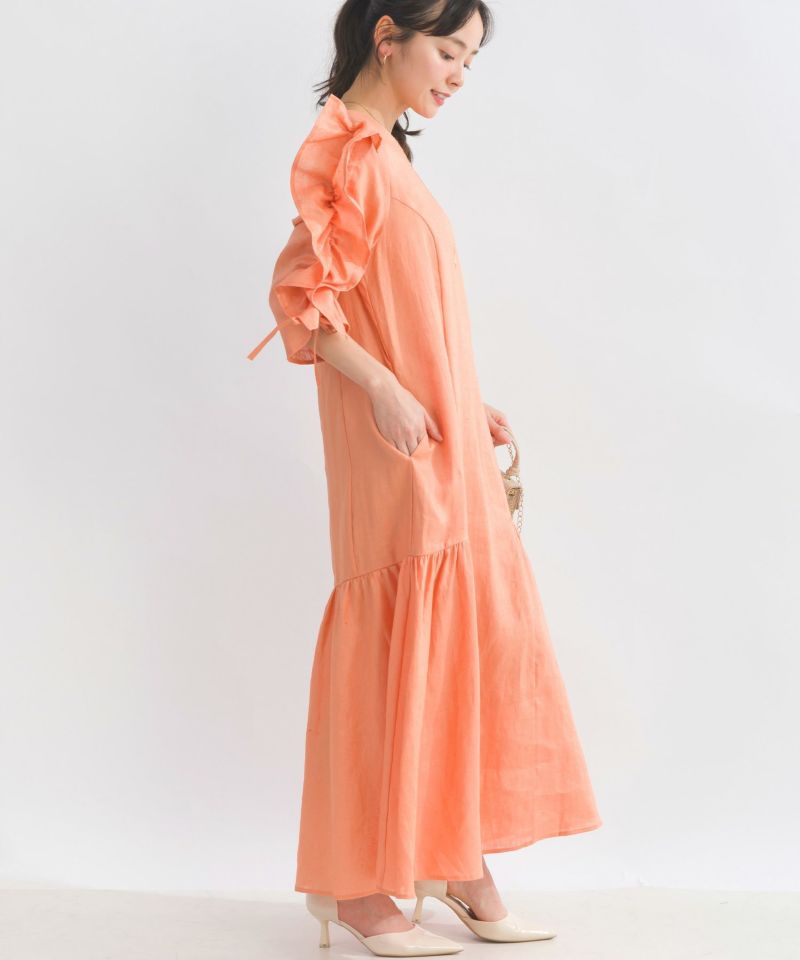 model：H153　着用サイズ：M　オレンジ