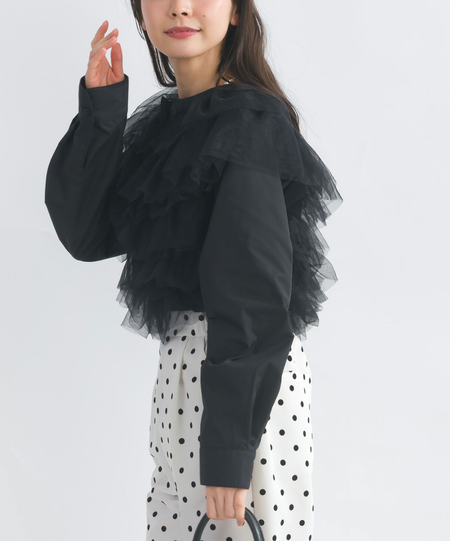 model：H153　着用サイズ：M　ブラック