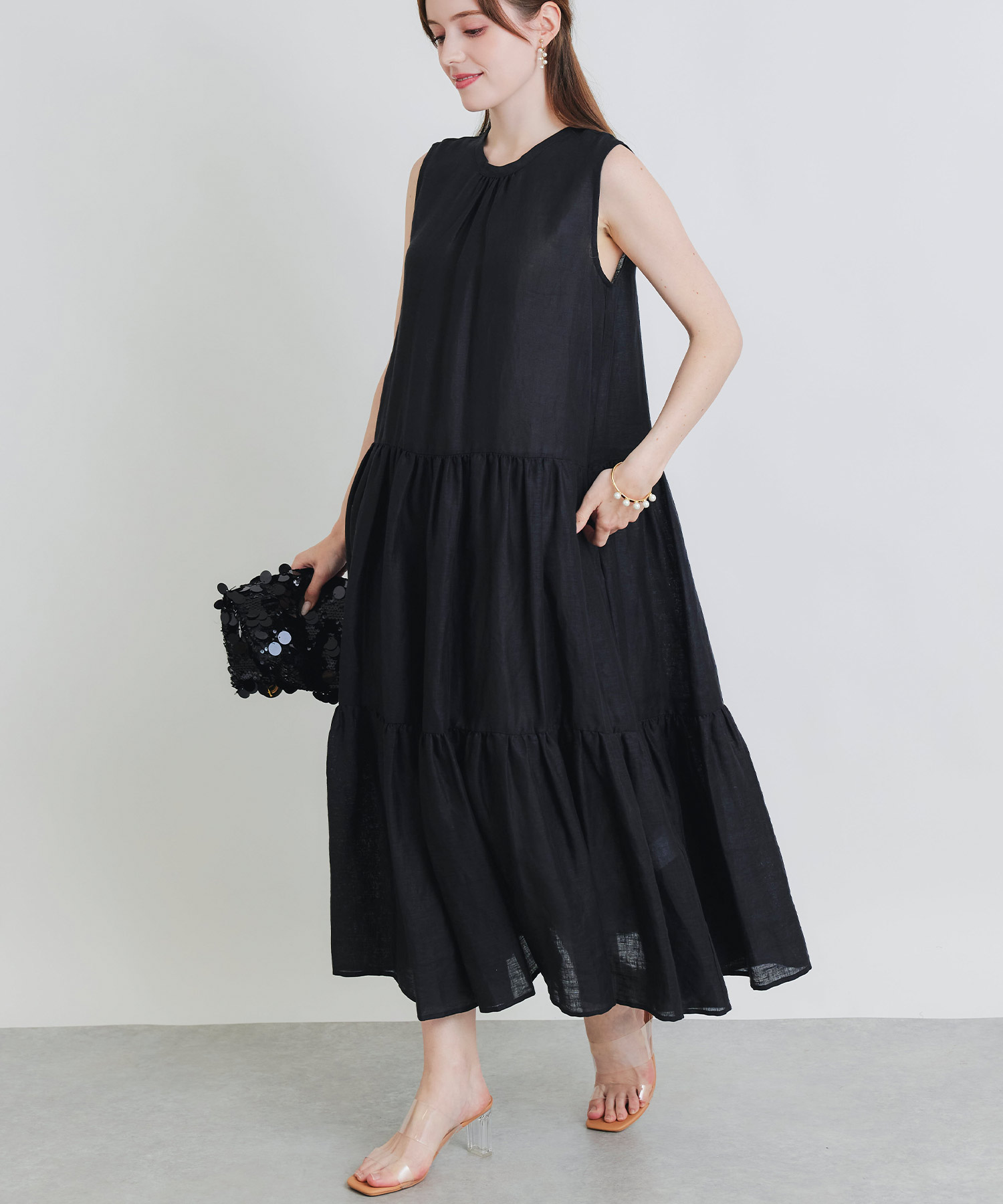 model：H153　着用サイズ：M　ブラック