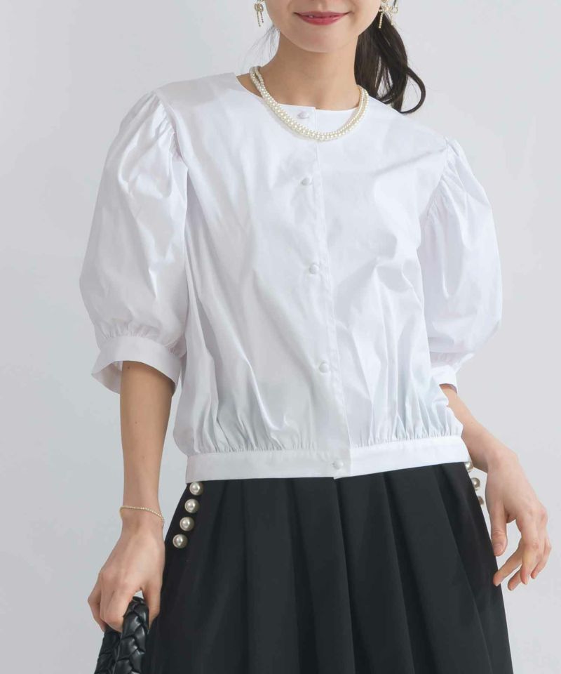 model：H153　着用サイズ：M　オフホワイト