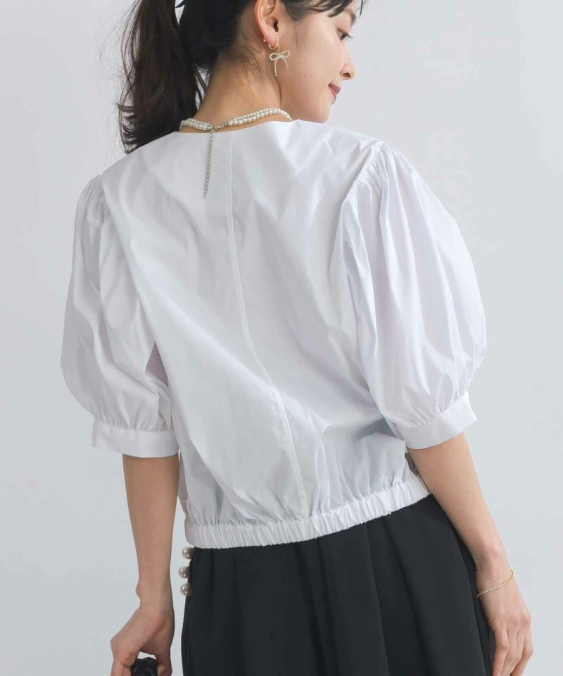 model：H153　着用サイズ：M　オフホワイト