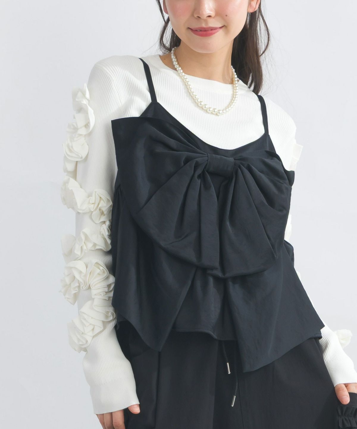 model：H153　着用サイズ：M　ブラック