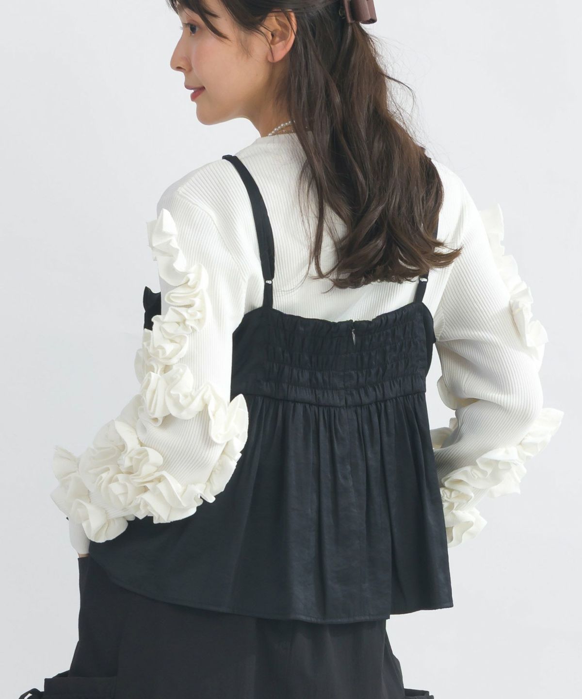 model：H153　着用サイズ：M　ブラック