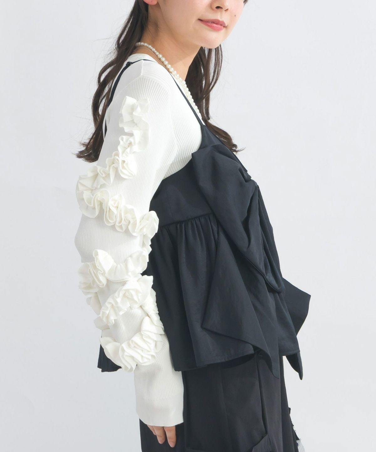 model：H153　着用サイズ：M　ブラック