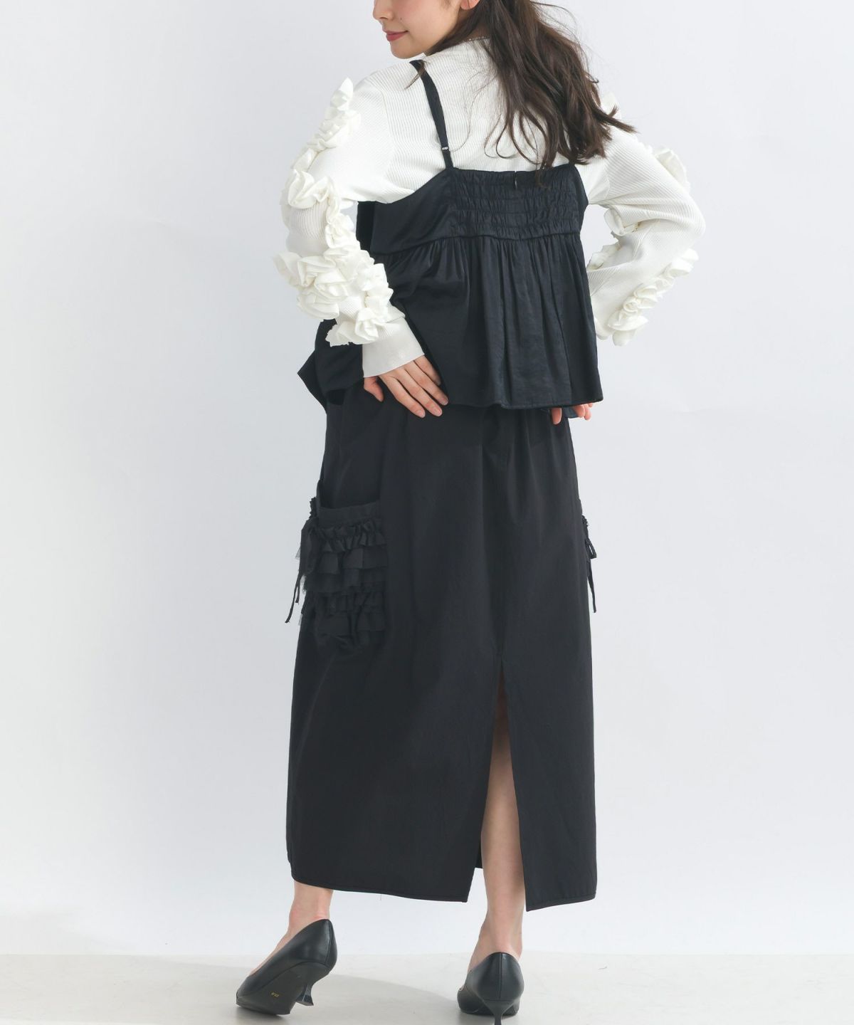 model：H153　着用サイズ：M　ブラック