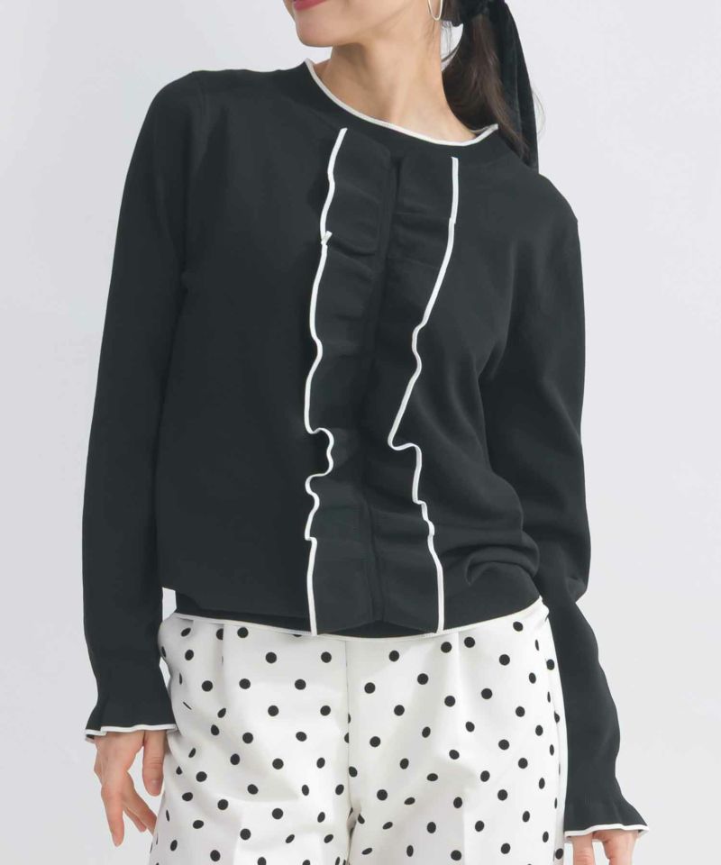 model：H153　着用サイズ：M　ブラック系その他（配色）