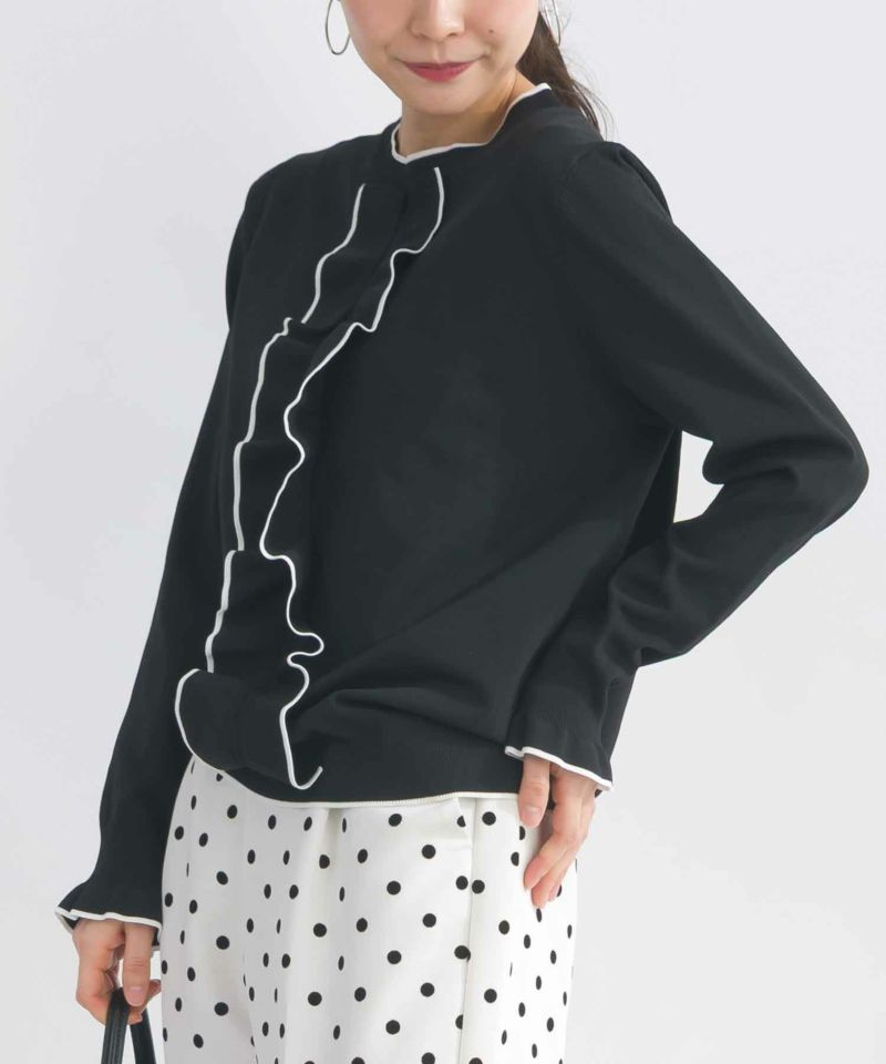 model：H153　着用サイズ：M　ブラック系その他（配色）