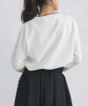 model：H153　着用サイズ：M　ホワイト系その他（配色）